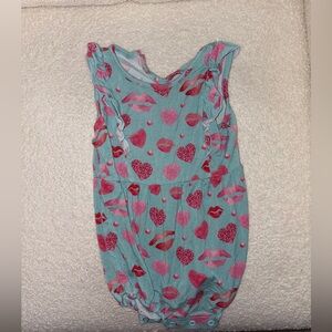 Lev Baby Scarlett Ruffled Bubble Romper